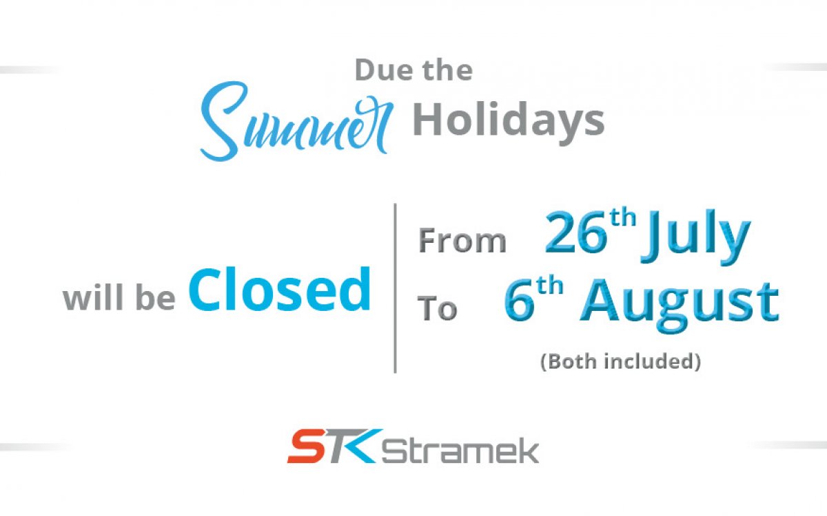 Cierre por vacaciones de verano | Stramek